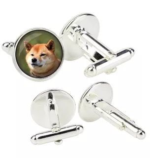 Shiba Inu - Manschettenknöpfe in einer Schachtel, handgefertigter Schmuck, Produkt der Marke Art-Dog