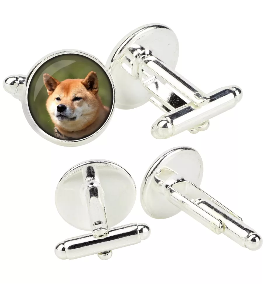 Shiba Inu - Manschettenknöpfe in einer Schachtel, handgefertigter Schmuck, Produkt der Marke Art-Dog