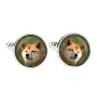 Shiba Inu, Japanese Small Size Dog, Japanese Brushwood Dog - cufflinks in a box, handmade jewelry, product of the Art-Dog brand