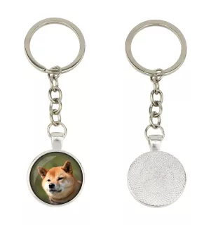 Shiba Inu, Japanese Small Size Dog, Japanese Brushwood Dog - keychain in a box, own photo, keychain pendant from Art-Dog brand
