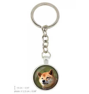 Shiba Inu - porte-clés dans une boîte, photo personnelle, porte-clés de la marque Art-Dog