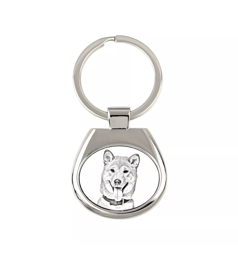 Shiba Inu, Japanese Small Size Dog, Japanese Brushwood Dog - keychain with a dog, keychain with a print, personalized pendant from the Art-Dog brand