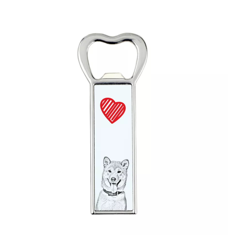 Shiba Inu - Flaschenöffner mit Hund, personalisierter Flaschenöffner für den Kühlschrank, ein einzigartiges Geschenk für Männer von der Marke Art-Dog