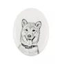Shiba Inu - une plaque commémorative avec une photo de chien, une plaque funéraire avec une impression, une plaque ovale personnalisée de la marque Art-Dog