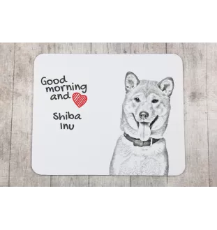 Shiba Inu - tapis de souris personnalisé avec impression, tapis de souris personnalisé avec chien, accessoire unique pour employé de bureau de la marque Art-Dog