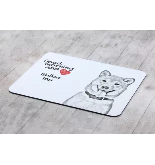 Shiba Inu - tapis de souris personnalisé avec impression, tapis de souris personnalisé avec chien, accessoire unique pour employé de bureau de la marque Art-Dog