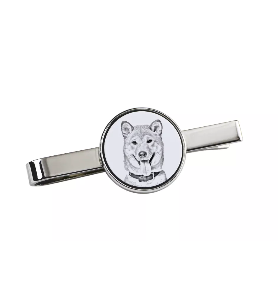 Shiba Inu - Krawattenklammer mit Hund, personalisierter Krawattenclip, einzigartiges Geschenk für Männer von der Marke Art-Dog