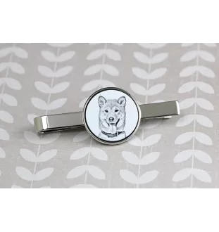 Shiba Inu - Krawattenklammer mit Hund, personalisierter Krawattenclip, einzigartiges Geschenk für Männer von der Marke Art-Dog