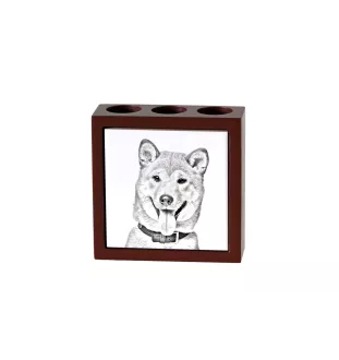 Shiba Inu stojak na długopisy z psem Art-Dog