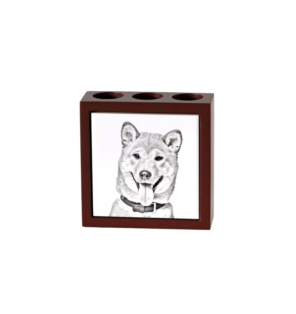 Shiba Inu stojak na długopisy z psem Art-Dog