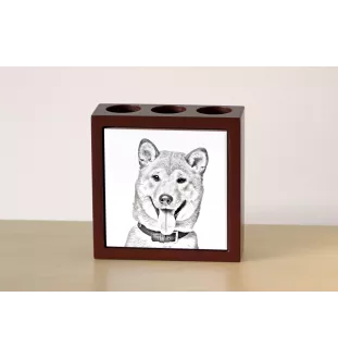 Shiba Inu stojak na długopisy z psem Art-Dog