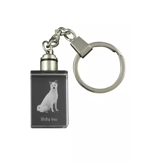 Shiba Inu - Porte-clés en cristal avec photo de chien, porte-clés lumineux, cadeau unique de la marque Art-Dog