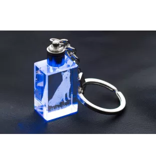 Shiba Inu, Japanese Small Size Dog, Japanese Brushwood Dog - Crystal key ring with dog photo, illuminated key ring, unique gift by Art-Dog brand