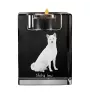 Shiba Inu - Bougeoir avec photo de chien, porte bougie en cristal, cadeau personnalisé par la marque Art-Dog