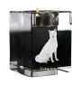 Shiba Inu - Bougeoir avec photo de chien, porte bougie en cristal, cadeau personnalisé par la marque Art-Dog