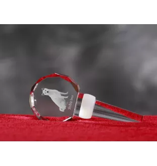 Shiba Inu - Bouchon de bouteille en cristal, bouchon de vin unique avec photo, cadeau personnalisé pour sommelier par la marque Art-Dog