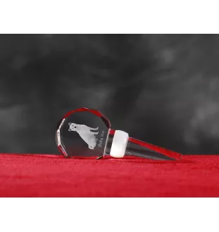 Shiba Inu - Kristallflaschenverschluss, einzigartiger Weinverschluss mit Foto, personalisiertes Geschenk für Sommelier der Marke Art-Dog