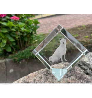 Shiba Inu kostka kryształowa z psem Art-Dog