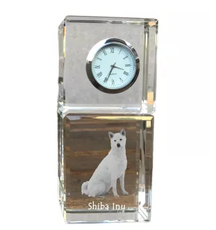 Shiba Inu zegar kryształowy z psem Art-Dog