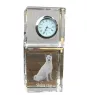 Shiba Inu - montre en cristal avec photo, photo de chien dans un cristal, horloge de bureau personnalisée de la marque Art-Dog