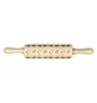 Shiba Inu, Japanese Small Size Dog, Japanese Brushwood Dog - patterned rolling pin with a dog, rolling pin for dough and ceramics, a gift for a pastry chef from the Art-Dog brand
