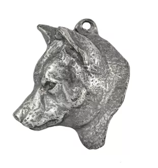 Shiba Inu - un collier avec un chien, un pendentif de chien sur une chaîne en argent, un bijou unique de la marque Art-Dog