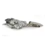 Shiba Inu, Japanese Small Size Dog, Japanese Brushwood Dog - brooch with a clip, holder for a start number, silver-plated dog show pin from the Art-Dog brand