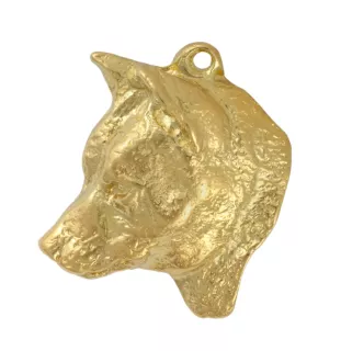 Shiba Inu brelok i naszyjnik pozłacane w pudełku Art-Dog