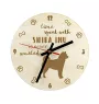 Shiba Inu, Japanese Small Size Dog, Japanese Brushwood Dog - clock with a dog, wooden clock, wall clock for dog lovers, clock for desk and shelf, Art-Dog