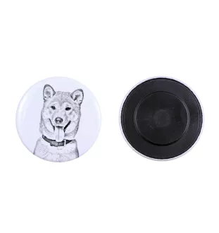 Shiba Inu, Japanese Small Size Dog, Japanese Brushwood Dog - magnet with a dog's pupil, exceptionally light, strong magnet, handmade product by the Art-Dog brand