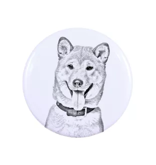 Shiba Inu, Japanese Small Size Dog, Japanese Brushwood Dog - magnet with a dog's pupil, exceptionally light, strong magnet, handmade product by the Art-Dog brand