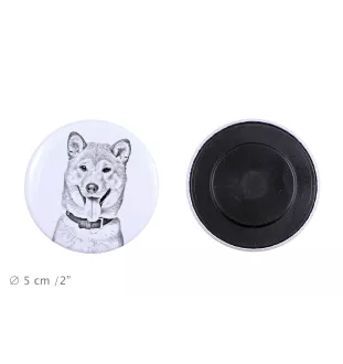 Shiba Inu magnes z psem duży Art-Dog