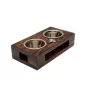 Shiba Inu - support en bois avec des bols pour chien, bols pour chien en acier, cadeau pour l'adoption d'un chien de la marque Art-Dog