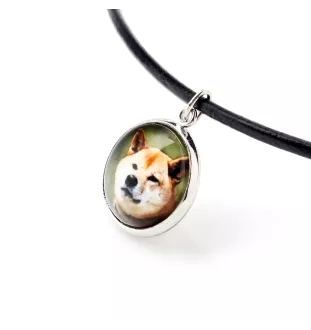 Shiba Inu, Japanese Small Size Dog, Japanese Brushwood Dog - jewelry with your photo box, set of necklace and earrings, personalized products from the Art-Dog brand
