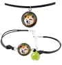 Shiba Inu, Japanese Small Size Dog, Japanese Brushwood Dog - a set of jewelry with your photo, handmade set, bracelet and necklace by Art.-Dog brand
