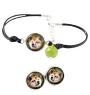 Shiba Inu, Japanese Small Size Dog, Japanese Brushwood Dog - a set of jewelry with your photo, a woman's ornament, handmade item, a product made with passion for creating the Art-Dog brand.