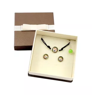 Shiba Inu, Japanese Small Size Dog, Japanese Brushwood Dog - a set of jewelry with your photo, a woman's ornament, handmade item, a product made with passion for creating the Art-Dog brand.