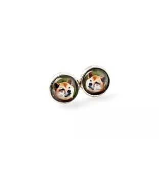 Shiba Inu - Ohrringe in einer Schachtel, Ihr Foto, handgefertigter Schmuck, Eigenmarke von Art-Dog.
