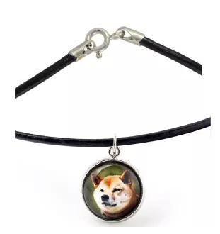 Shiba Inu, Japanese Small Size Dog, Japanese Brushwood Dog - necklace in a box, elegant decoration, pendant from the Art-Dog brand
