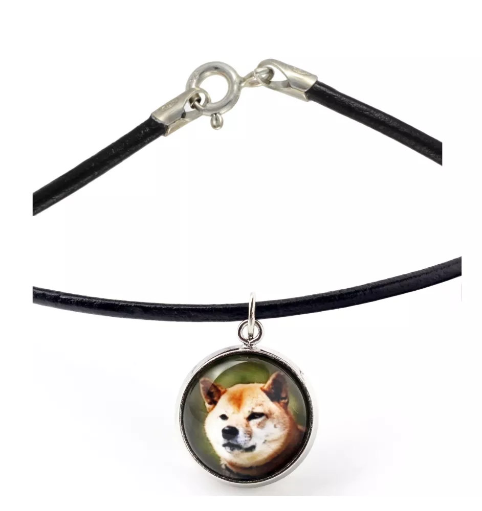 Shiba Inu, Japanese Small Size Dog, Japanese Brushwood Dog - necklace in a box, elegant decoration, pendant from the Art-Dog brand