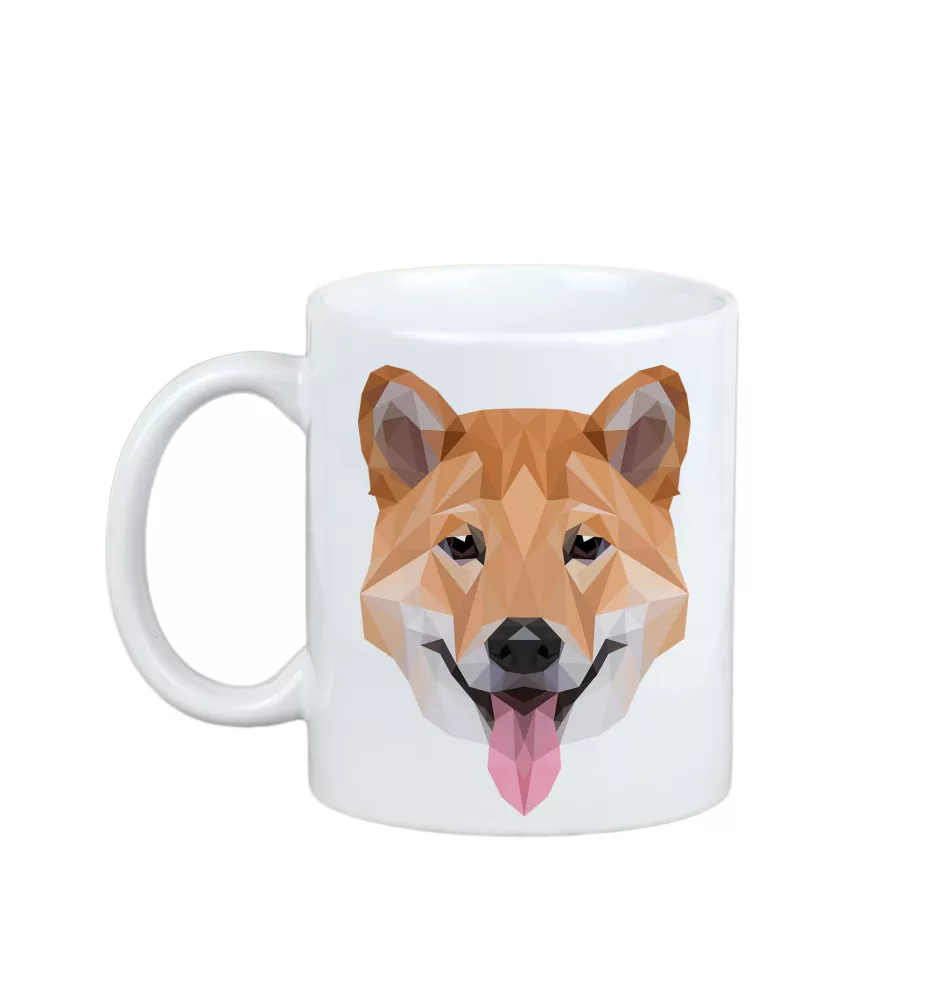 Shiba Inu kubek geometryczny Art-Dog