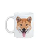 Shiba Inu - Becher mit einem Bild und dem Schriftzug geometrischer Hund Art-Dog