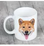 Shiba Inu - tasse avec une photo et un motif de chien géométrique Art-Dog