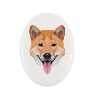 Shiba Inu płytka geometryczna Art-Dog