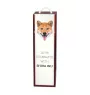 Shiba Inu, Japanese Small Size Dog, Japanese Brushwood Dog - geometric box with a picture and inscription for wine by Art-Dog