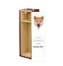 Shiba Inu, Japanese Small Size Dog, Japanese Brushwood Dog - geometric box with a picture and inscription for wine by Art-Dog