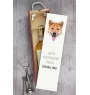 Shiba Inu - geometrische Box mit einem Bild und Schriftzug für Wein der Marke Art-Dog