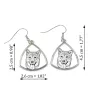 Shiba Inu - boucles d'oreilles avec chien, boucles d'oreilles pendantes avec photo, bijoux personnalisés avec impression de la marque Art-Dog