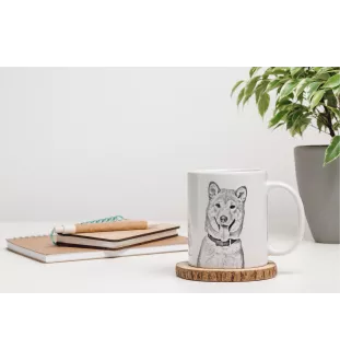 Shiba Inu kubek z psem I love Art-Dog