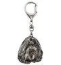 Shih Tzu I - Porte-clés argenté avec chien, décoration de sac à main, pendentif de sac à dos par la marque Art-Dog